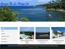 Tablet Screenshot of agence-immobiliere-giens.fr